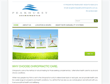 Tablet Screenshot of peakhurstchiropractic.com.au